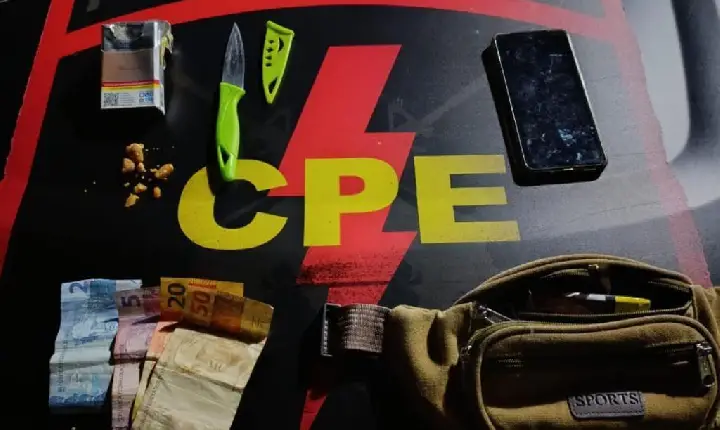 Dupla é presa em Minaçu após furto de celular levar polícia a ponto de tráfico de drogas