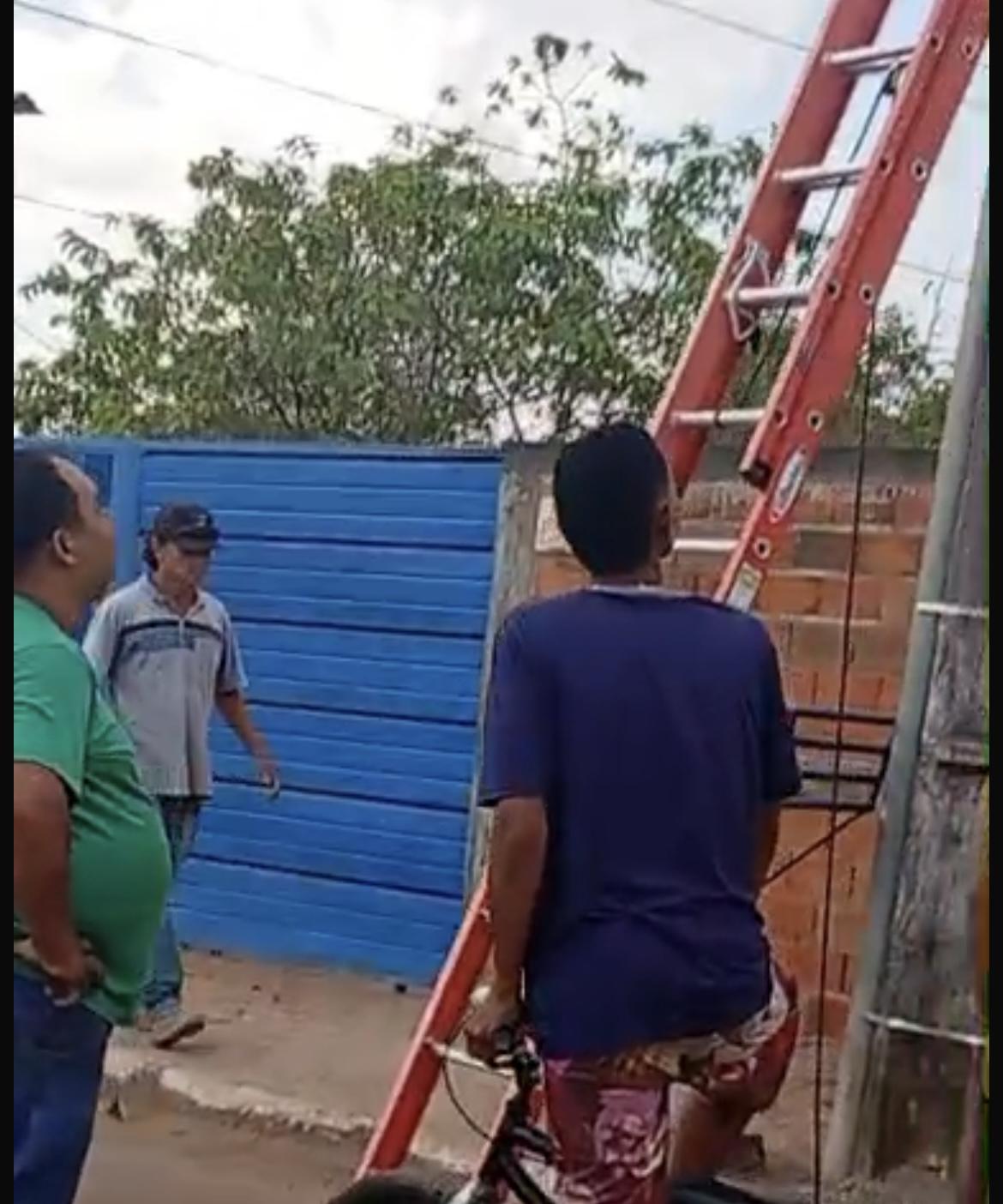 Trabalhador de empresa de internet é socorrido em estado grave após acidente em Porangatu